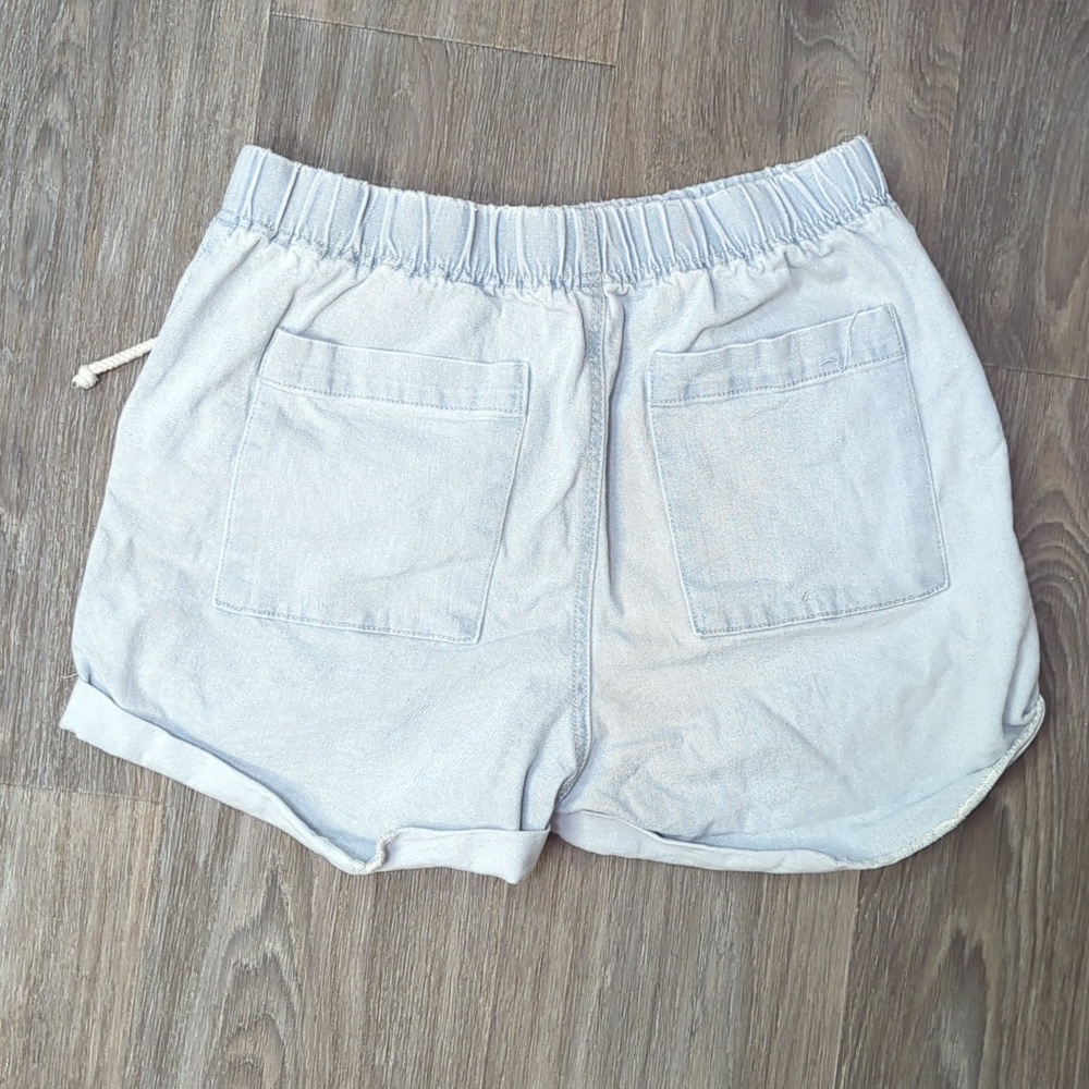 ❤️5/$25 No Boundaries Light Gray Women's Cargo Shorts - Picture 6 of 6